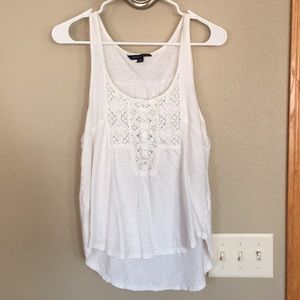 American Eagle white and lace tank top!